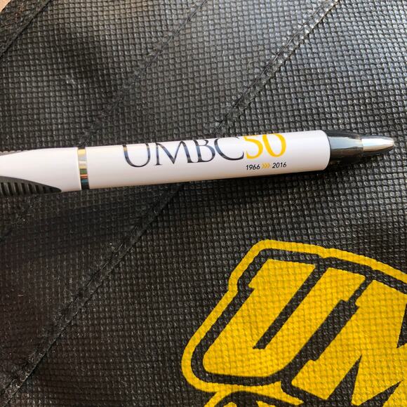 UMBC Black Tote Bag and 2 UMBC Pens - Picture 3 of 16